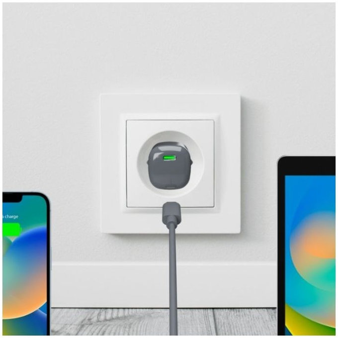 PURO - Adaptateur de charge MiniPro USB-C, GaN, 20W, black oyster