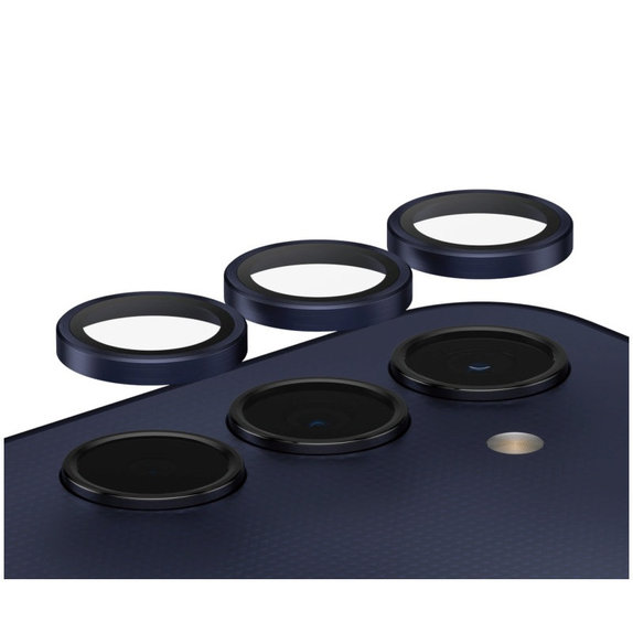 Protection d’objectif photo Hoops pour Samsung A25 5G, Bleu/Noir, PanzerGlass