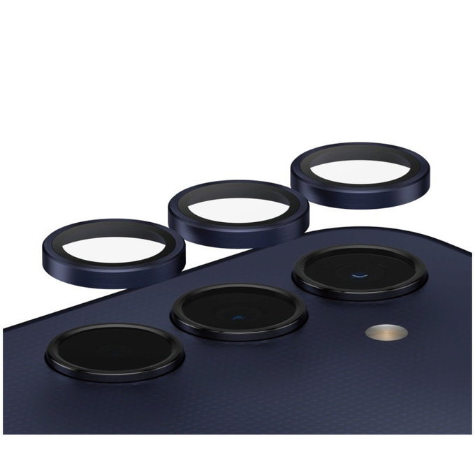 Protection d’objectif photo Hoops pour Samsung A25 5G, Bleu/Noir, PanzerGlass