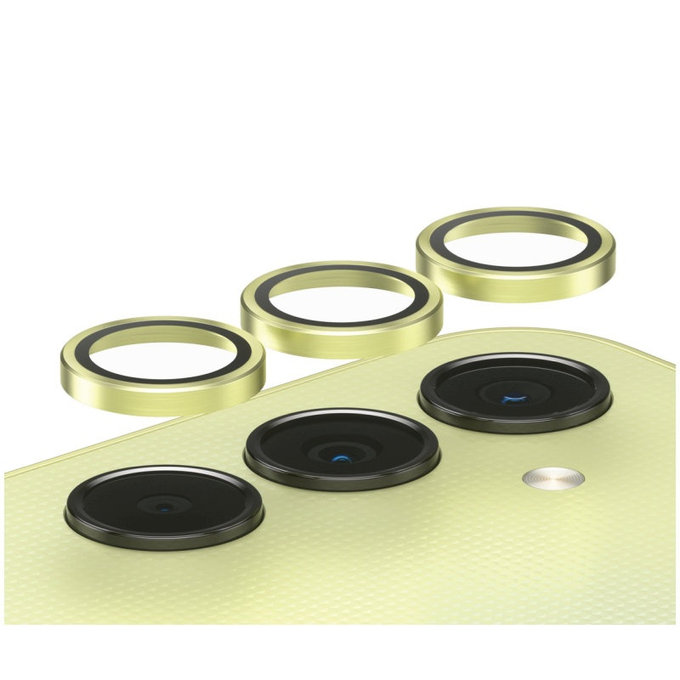 Protection d’objectif photo Hoops pour Samsung A25 5G, Jaune, PanzerGlass
