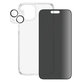 Bundle PicturePerfect + Verre trempé UWF Privacy + Hard Case D3O pour iPhone 15 Plus, PanzerGlass