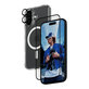 Bundle 3-en-1 Hoops + Verre trempé UWF + Hard Case pour iPhone 16, PanzerGlass
