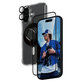 Bundle Hoops + Verre trempé UWF + Hard Case + Magnetic Ring Mount pour iPhone 16, PanzerGlass