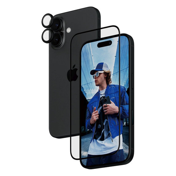 Bundle Hoops + verre trempé UWF pour iPhone 16, PanzerGlass