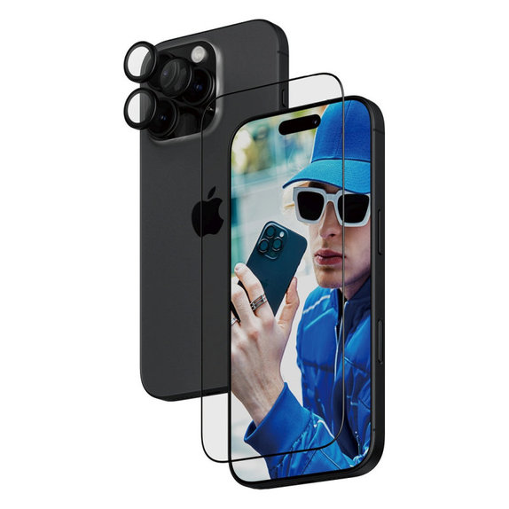 Bundle Hoops + verre trempé UWF pour iPhone 16 Pro, PanzerGlass
