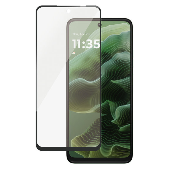 Verre trempé UWF pour Motorola Moto G35 5G, Noir, PanzerGlass