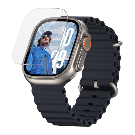 Verre trempé pour Apple Watch Ultra 2024/Ultra 2/Ultra, Clair, PanzerGlass