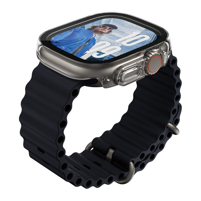 Verre trempé Full Body Slim pour Apple Watch Ultra 2024/Ultra 2/Ultra, Clair, PanzerGlass