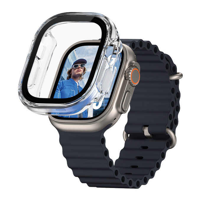 Verre trempé Full Body pour Apple Watch Ultra 2024/Ultra 2/Ultra, Clair, PanzerGlass