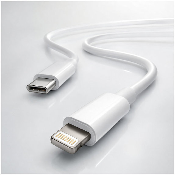FixPremium - Câble Lightning/USB-C, 1.5m, blanc