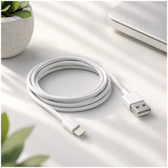 FixPremium - Câble Lightning/USB, 1.5m, blanc