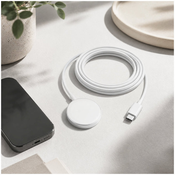 FixPremium - Câble MagSafe/USB-C, 1.5m, blanc