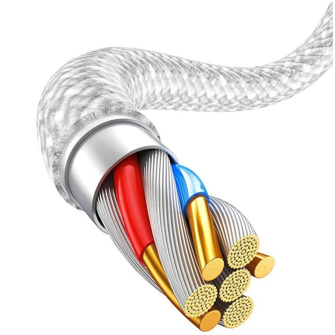 Baseus - Câble Lightning/USB, 1.5m, blanc