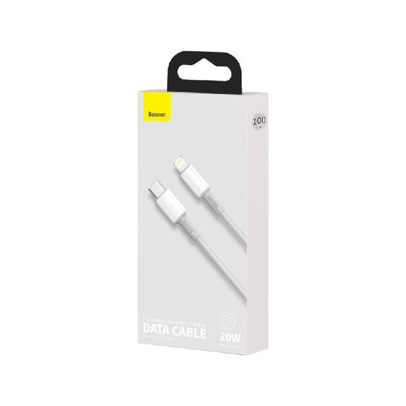 Baseus - Câble Lightning/USB-C, 1.5m, blanc