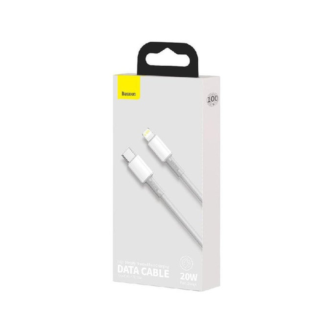 Baseus - Câble Lightning/USB-C, 1.5m, blanc