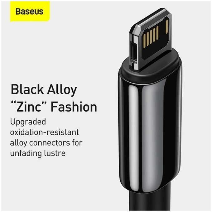 Baseus - Câble Lightning/USB, 1.5m, noir