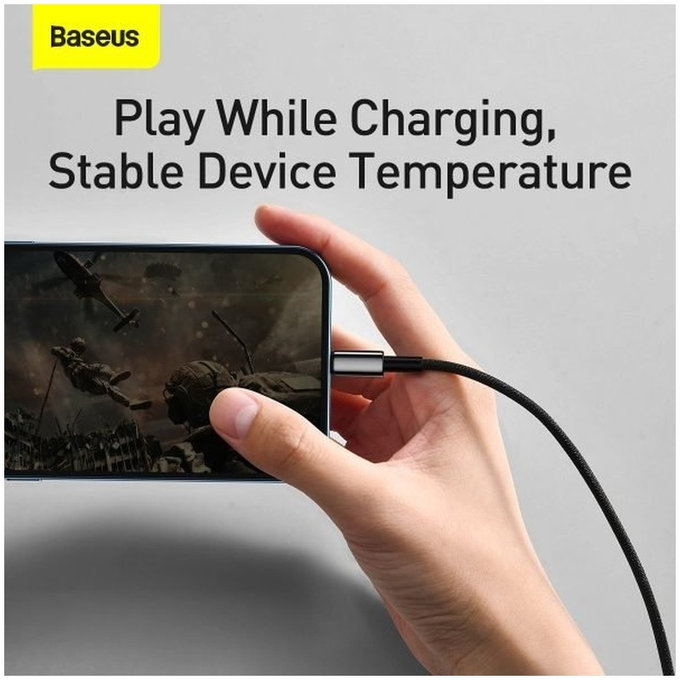 Baseus - Câble Lightning/USB, 1.5m, noir