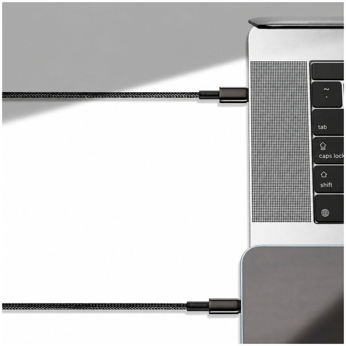 Baseus - Câble Lightning/USB-C, 1.5m, noir
