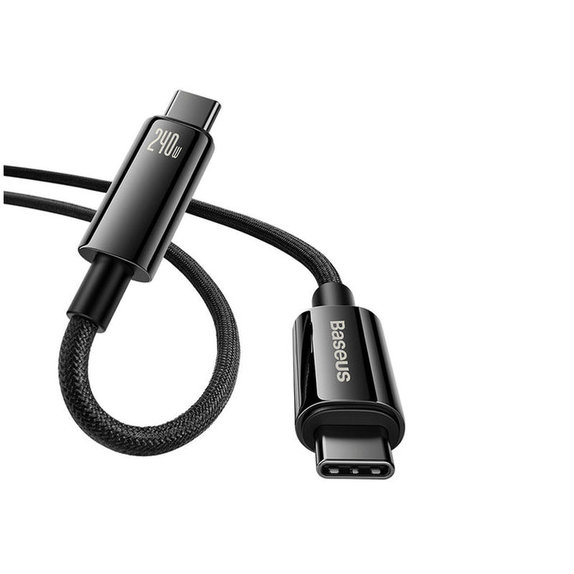 Baseus - Câble USB-C/USB-C, 1.5m, noir