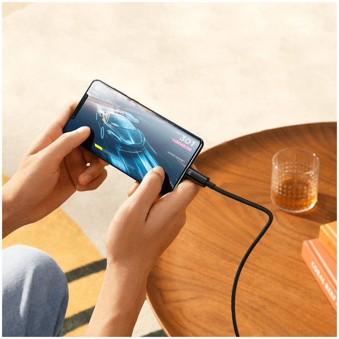 Baseus - Câble USB-C/USB-C, 1.5m, noir