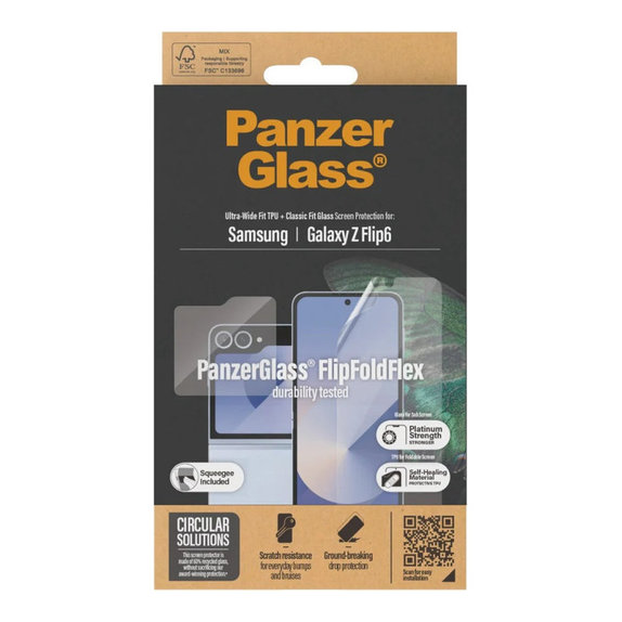 Film de protection UWF et verre trempé pour Samsung Z Flip6, Transparent, PanzerGlass