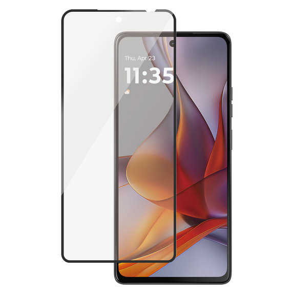 Verre trempé UWF pour Motorola Moto G75 5G, Noir, PanzerGlass