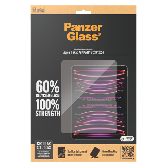 Verre trempé UWF pour iPad Air 13"/Pro 13", Clair, PanzerGlass