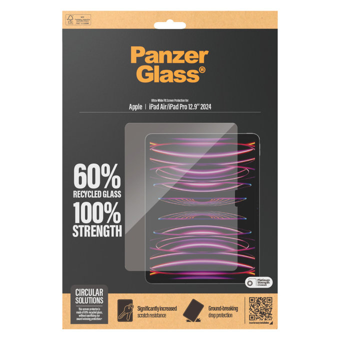 Verre trempé UWF pour iPad Air 13"/Pro 13", Clair, PanzerGlass