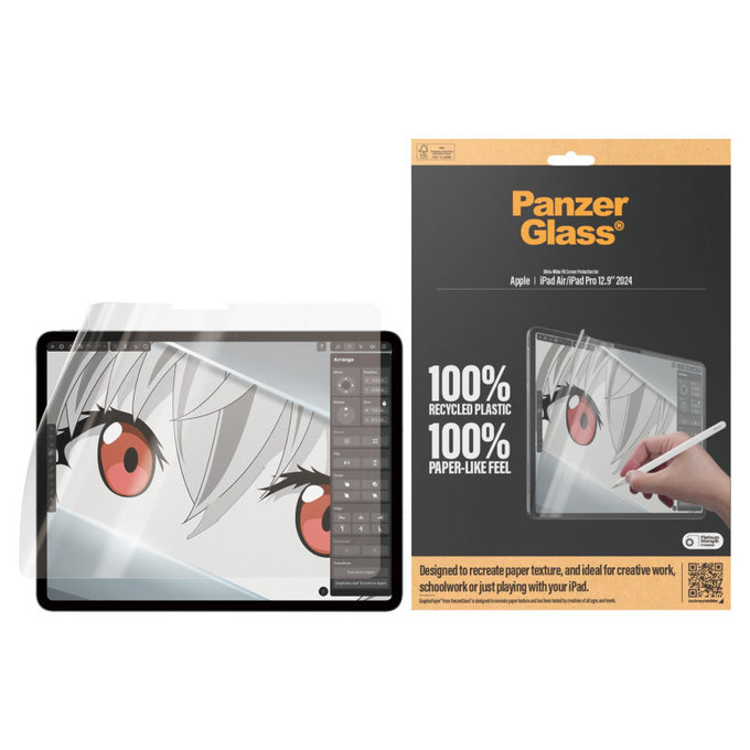 Film de protection GraphicPaper UWF pour iPad Air 13"/Pro 13", Transparent, PanzerGlass