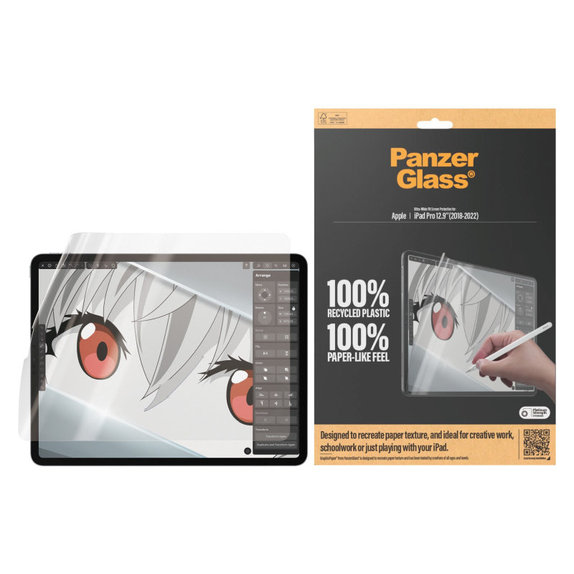 Film de protection GraphicPaper UWF pour iPad Pro 12,9", Transparent, PanzerGlass