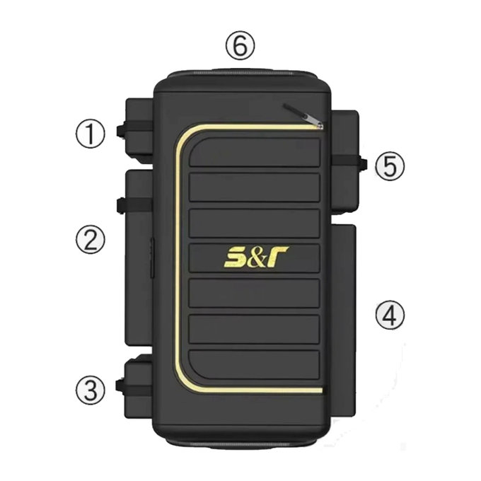 Sac/boîte de rangement pour coffre de voiture 70L - 60x30x30cm