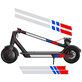 Xiaomi Mi Electric Scooter 1S, 2 M365, Essential, Pro, Pro 2 - Autocollants Réfléchissants (A)