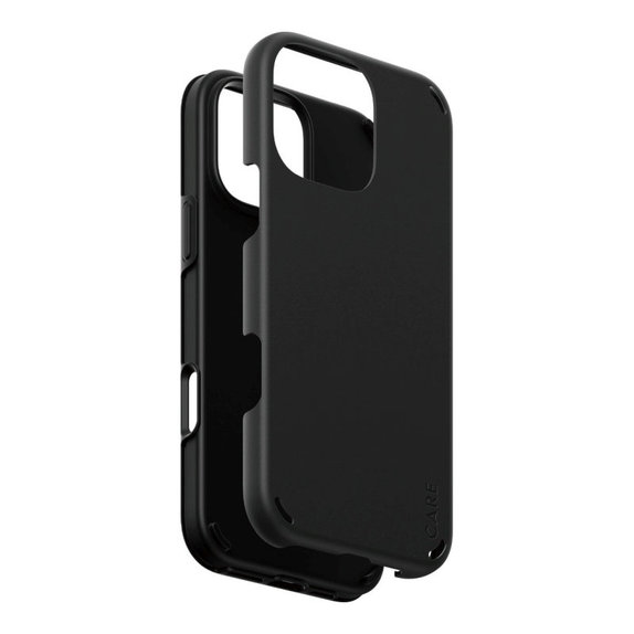 Coque Double Defense pour iPhone 16 Pro Max, Noir, CARE