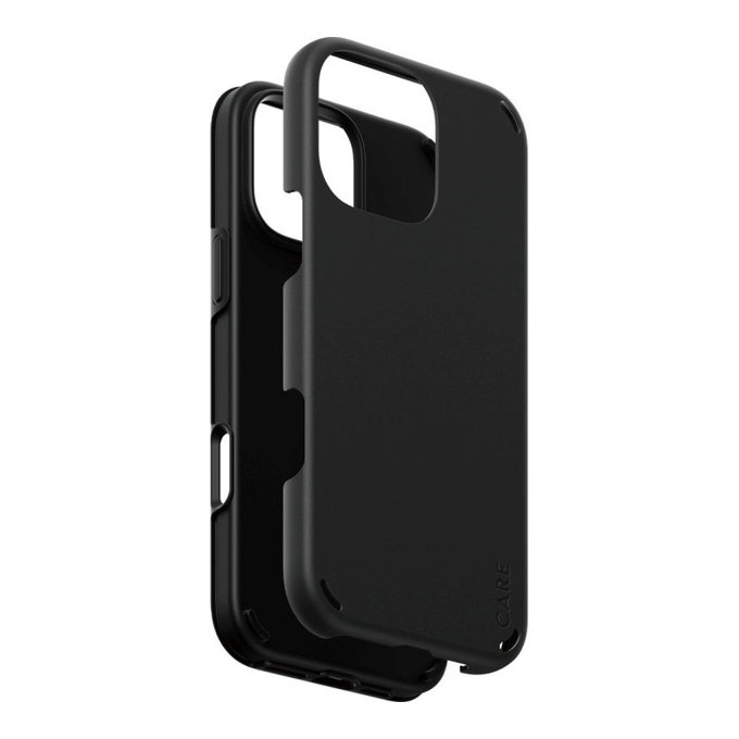 Coque Double Defense pour iPhone 16 Pro Max, Noir, CARE