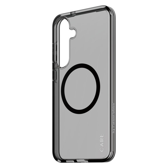 Étui Smokey avec QI noir pour Samsung Galaxy S25+, Noir, PanzerGlass