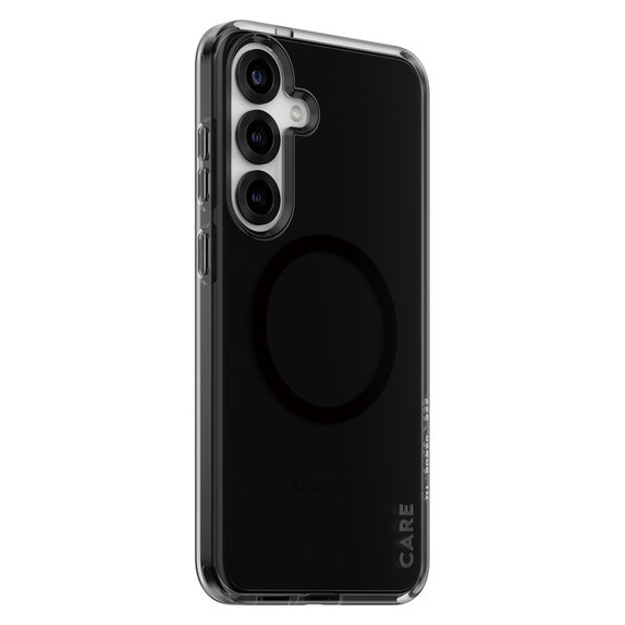 Étui Smokey avec QI noir pour Samsung Galaxy S25+, Noir, PanzerGlass