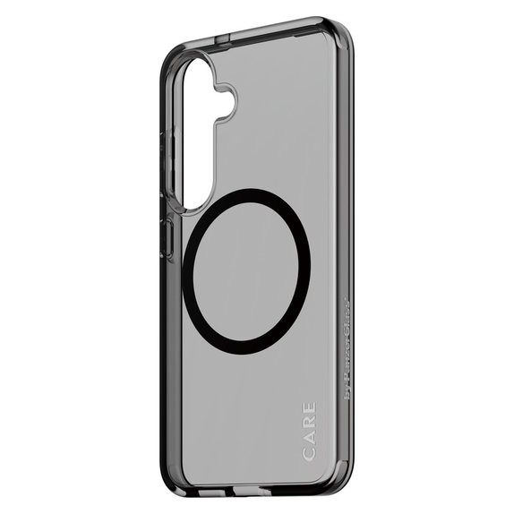 Étui Smokey avec QI noir pour Samsung Galaxy S25, Noir, PanzerGlass
