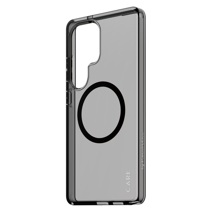 Étui Smokey avec QI noir pour Samsung Galaxy S25 Ultra, Noir, PanzerGlass