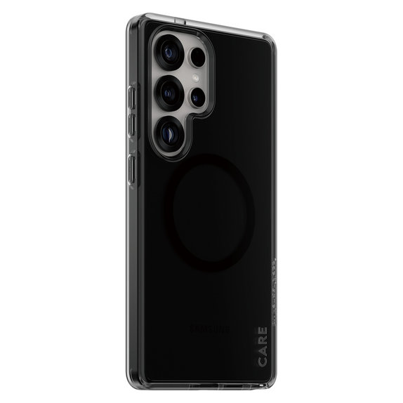 Étui Smokey avec QI noir pour Samsung Galaxy S25 Ultra, Noir, PanzerGlass