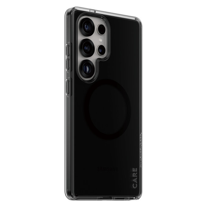 Étui Smokey avec QI noir pour Samsung Galaxy S25 Ultra, Noir, PanzerGlass