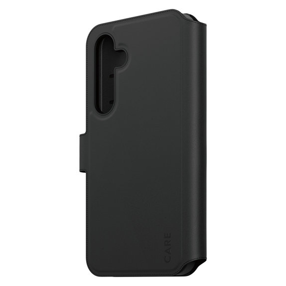 Étui Wallet Tango Two-In-One avec QI pour Samsung Galaxy S25+, Noir, PanzerGlass