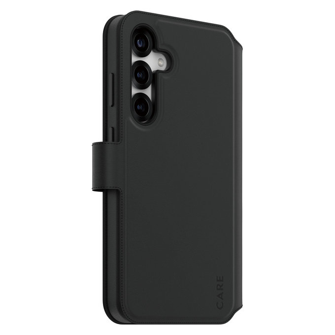 Étui Wallet Tango Two-In-One avec QI pour Samsung Galaxy S25+, Noir, PanzerGlass