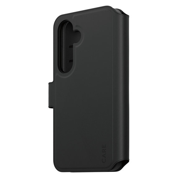 Étui Wallet Tango Two-In-One avec QI pour Samsung Galaxy S25, Noir, PanzerGlass