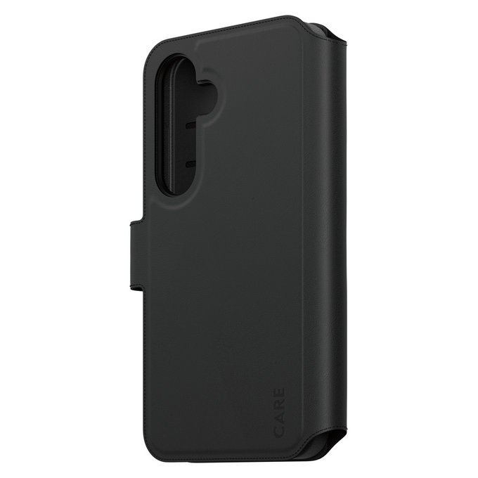 Étui Wallet Tango Two-In-One avec QI pour Samsung Galaxy S25, Noir, PanzerGlass
