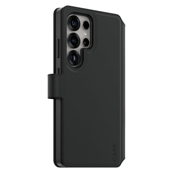 Étui Wallet Tango Two-In-One avec QI pour Samsung Galaxy S25 Ultra, Noir, PanzerGlass