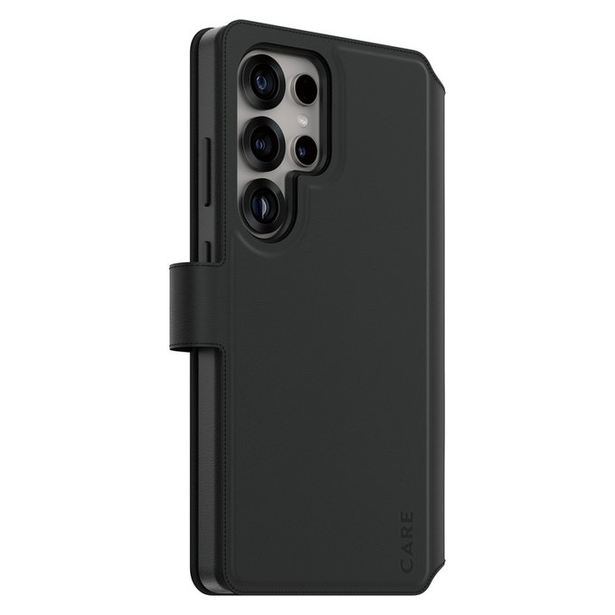 Étui Wallet Tango Two-In-One avec QI pour Samsung Galaxy S25 Ultra, Noir, PanzerGlass