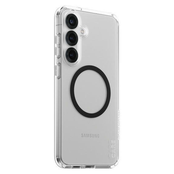 Étui Urban Combat avec QI noir pour Samsung Galaxy S25+, Transparent, PanzerGlass