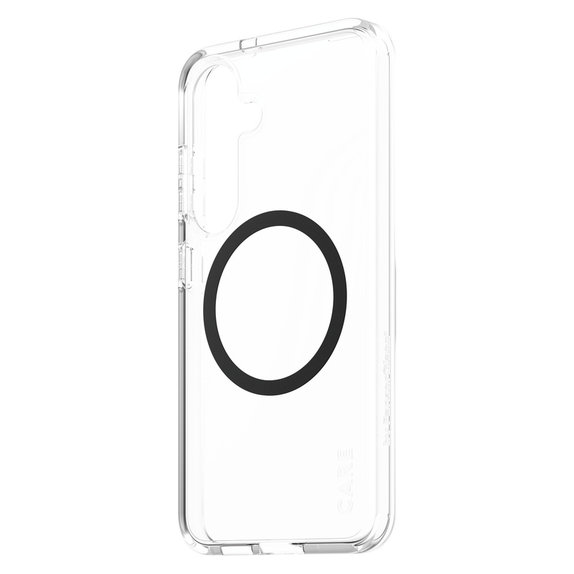 Étui Urban Combat avec QI noir pour Samsung Galaxy S25, Transparent, PanzerGlass