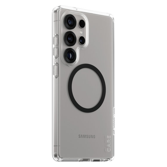 Étui Urban Combat avec QI noir pour Samsung Galaxy S25 Ultra, Transparent, PanzerGlass