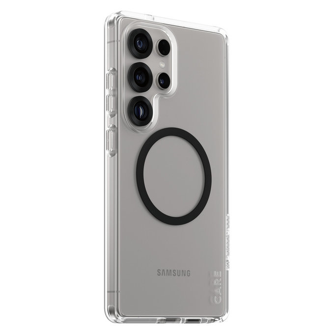 Étui Urban Combat avec QI noir pour Samsung Galaxy S25 Ultra, Transparent, PanzerGlass